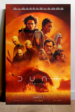 Dune Part 2 | Timothée Chalamet | Zendaya | Premium Gloss Poster | Film Design