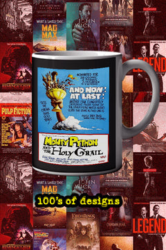 Monty Python and the Holy Grail 11oz Mug | Film Memorabilia | Monty Python and the Holy Grail Design | Collectors Mug | Comedy Film | Holy Grail Poster