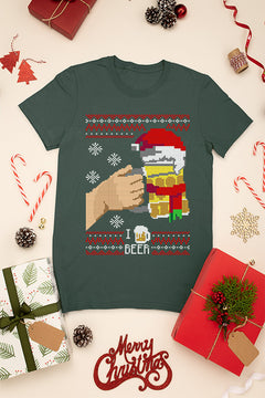 UGLY Festive Cheers: I Love Beer | Christmas Cheer | Ugly Sweater Design | Retro