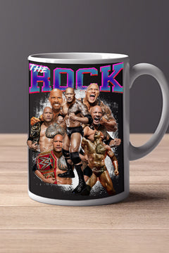 THE ROCK 11oz Mug featuring THE ROCK | Pro Wrestler Dwayne Johnson Design