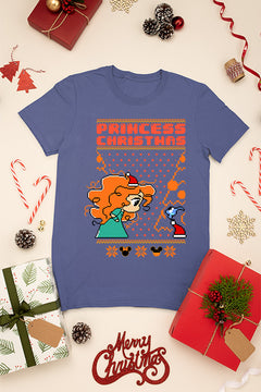 KIDS UGLY Princess Christmas T-shirt | Kids Christmas Ugly Design | Disney Princess | Vintage