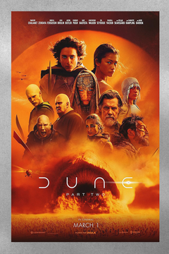 Dune Part 2 | Timothée Chalamet | Zendaya | Premium Gloss Poster | Film Design