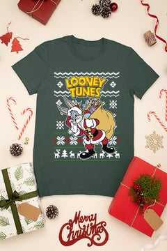 UGLY Bugs Bunny as Santa Christmas T-Shirt | Looney Tunes | Retro Cartoon | Holiday Season