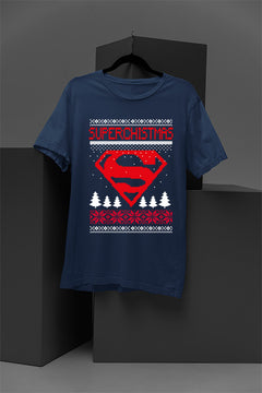 UGLY: Superman Superchristmas | Festive Comic Book Hero Shirt | Retro Christmas Style | Vintage