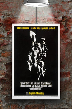 Judgement at Nuremberg Spencer Tracy | Classic Film Poster | Glossy Wall Art | Courtroom Drama Decor | Retro Movie Collectible | Vintage Cinema Gift | Film Buff Home Decor