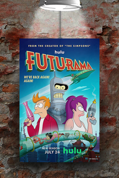 Futurama Leela Premium Gloss Poster | TV Show Bender Design