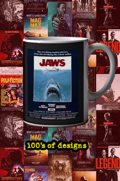 Jaws 11oz Mug | Film Memorabilia Jaws Poster Design | Steven Spielberg Mug