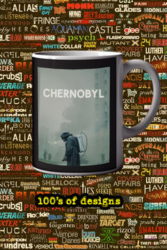 Chernobyl 11oz Mug Stellan Skarsgård Jared Harris Emily Watson TV Show Chernobyl Poster Design | Pripyat Tribute | Radiation Disaster Souvenir