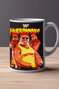 HULK HOGAN 11oz Mug featuring Pro Wrestling Legend - WWE Coffee Cup Gift | Hulkamania Merchandise Autographed Photo Design