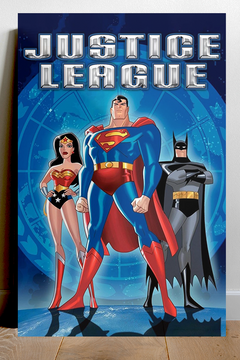 Justice League Premium Gloss Poster | Batman Superman Wonder Woman Flash Aquaman Cyborg | TV Show Fan Art Print