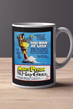 Monty Python and the Holy Grail 11oz Mug | Film Memorabilia | Monty Python and the Holy Grail Design | Collectors Mug | Comedy Film | Holy Grail Poster