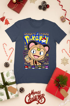 KIDS UGLY Meowth from Pokemon | Festive Kids Christmas Design | Retro 90