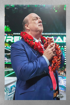 WWE Wrestlemania 40 Paul Heyman HOF Poster | Wrestlemania 40 Exclusive Design | WWE Wrestlemania 40 Memorabilia Print | Paul Heyman Wrestlemania 40 Collectible Art