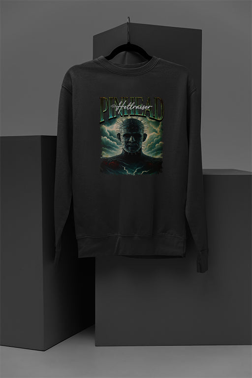 Horror | Pinhead Mystery Cozy Pullover Sweatshirt | Halloween