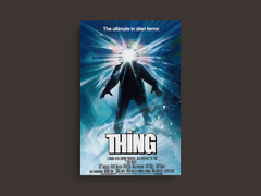 The Thing Canvas Print Kurt Russell | Sci-Fi Movie Art | Cult Classic Poster Homage