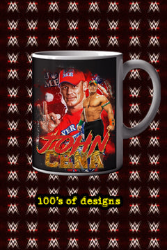 JOHN CENA 11oz Mug Pro Wrestling Superstar Collectible Gift Merchandise | WWE Wrestling Fan Gift | John Cena Fan Art Tribute Mug