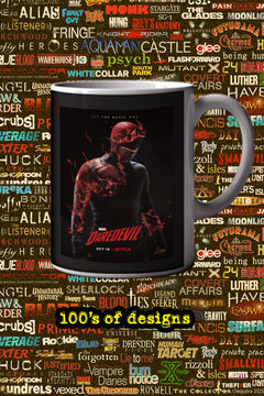 Daredevil 11oz Mug - Charlie Cox | Marvel TV Show Design - Handmade Cup for Fans of Daredevil!