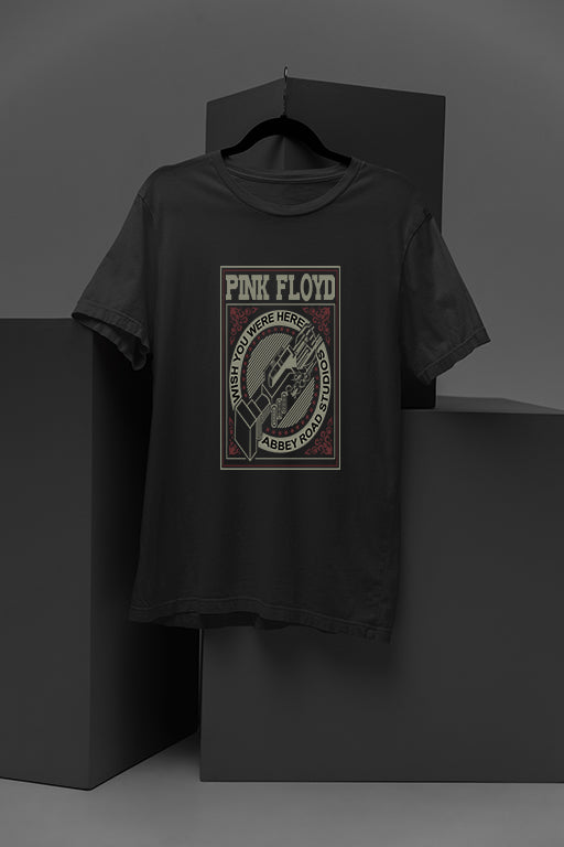 Pink Floyd Wish You Was Here | Vintage Band Tee | Psychedelic Rock | 70s Classic Rock | Retro Music Fashion | Distressed Graphic T-shirt