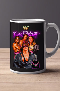 BRET HART 11oz Mug | WWE Legend "The Hitman" Bret Hart - Wrestling Fan Gift