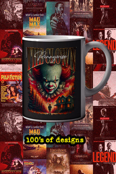 Halloween Pennywise Horror Film 11oz Mug | Clown Design | Scary Movie Fan | Pop Culture Kitchenware