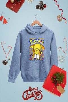 KIDS UGLY Pikachu Christmas Hoodie | Pokemon Holiday Cheer | Retro Style | Kids Winter Fashion