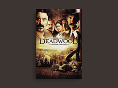 Deadwood Canvas Print | Vintage Western TV Show Design | Ian McShane Poster Art