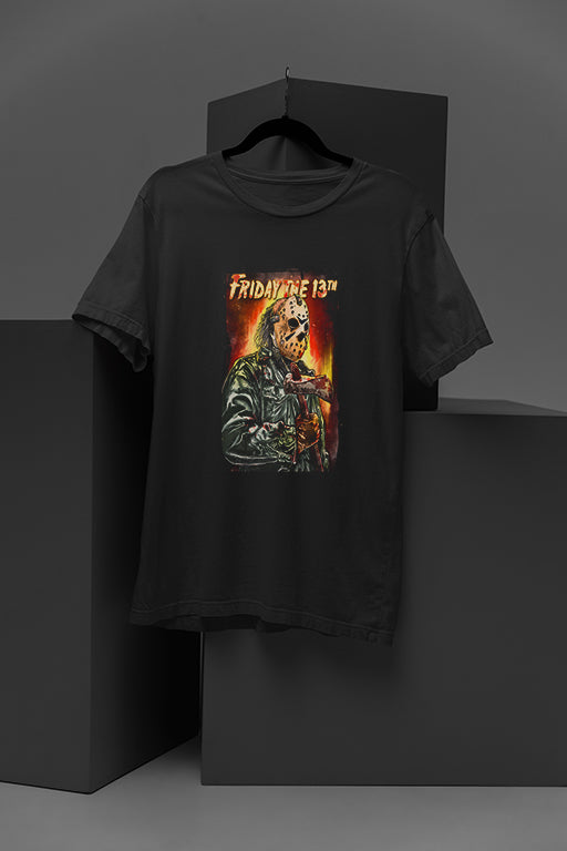 Horror Friday the 13th | Vintage Graphic Tee | Scary Costume Shirt | Horror Film Gift | Halloween