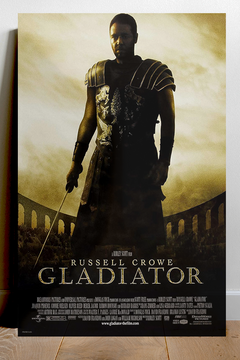 Gladiator Russell Crowe Premium Gloss Poster | Epic Film Memorabilia | Designer Gladiator Art Print | Movie Poster Wall Decor