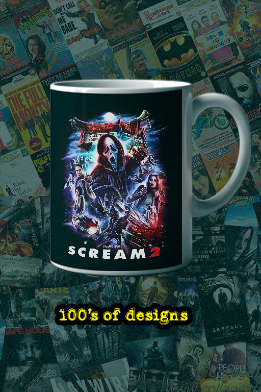 Halloween Scream 2 11oz Mug | Horror Film Poster Design | Halloween Decor | Movie Fan Gift
