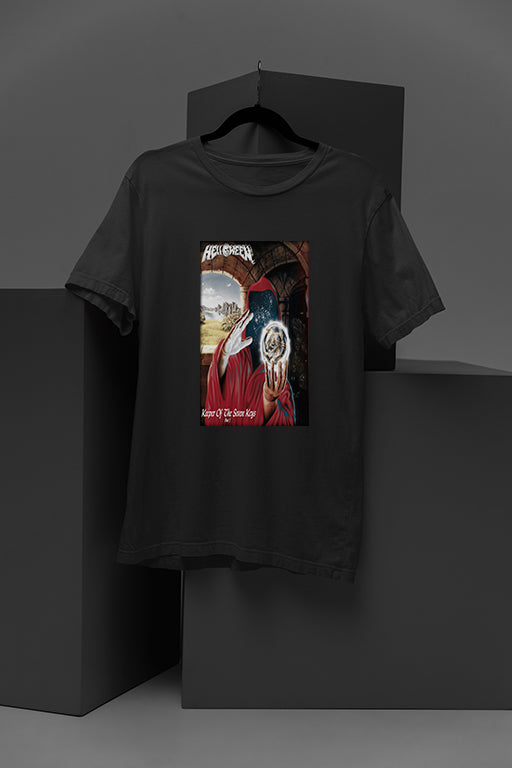 Helloween Keeper Of The Seven Keys | Vintage Band Tee Inspired by the Era of Heavy Metal Legends | Retro Rock Concert Shirt with Iconic Design from Classic Album