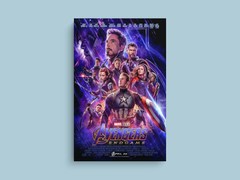 Avengers Endgame Canvas Print | Film | Home Wall Decor | Superhero Art | Captain America | Iron Man | Thor | Black Widow