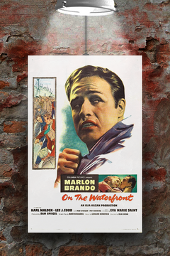 On the Waterfront Marlon Brando Vintage Gloss Poster | Classic Film Movie Wall Art | Retro Cinema Decor Print