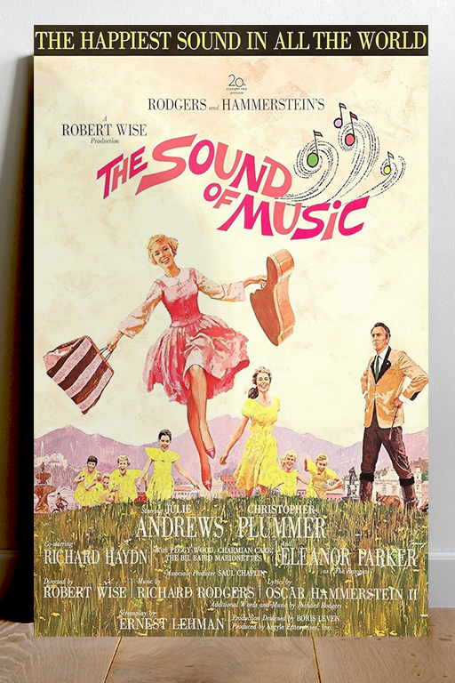 The Sound of Music Julie Andrews Gloss Movie Poster | Classic Film Art Print | Vintage Retro Wall Decor