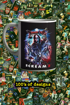 Halloween Scream 2 11oz Mug | Horror Film Poster Design | Halloween Decor | Movie Fan Gift