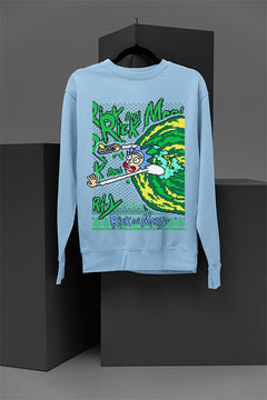 UGLY Rick Sanchez Christmas Chaos | Rick and Morty Ugly Sweatshirt | Retro Sci-Fi Holiday