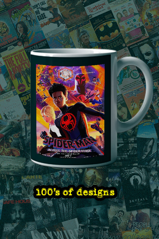 Spiderman Across The Spider-Verse 11oz Mug | Film Memrobillia | Spiderman Across The Spider-Verse Design | Lead Actor's Name