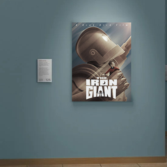 The Iron Giant Canvas Print Hogarth Hughes | Film Decor Wall Art Poster | Movie Memorabilia | Home Theater Room Decoration