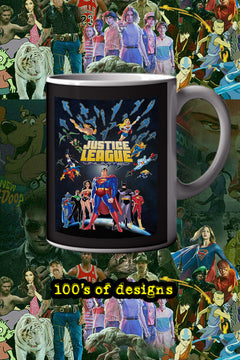 Justice League Unlimited 11oz Mug | TV Show Memorabilia | Justice League Unlimited Design | Superman Wonder Woman Batman Flash Green Lantern