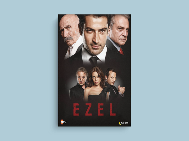 Ezel Canvas Print | Tuba Büyüküstün & Kenan İmirzalıoğlu | Ezel TV Show Design