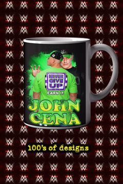 JOHN CENA 11oz Mug Featuring Pro Wrestling Superstar JOHN CENA | WWE Icon | Wrestling Fan Gift