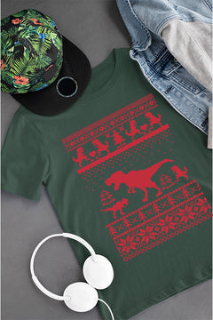 KIDS UGLY Christmas T-Rex Dino-mite Dino | Kid's Christmas U