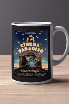 Cinema Paradiso 11oz Mug | Film Memorabilia | Cinema Paradiso Design | Mug Gift | Italian Cinema | Classic Movie Mug