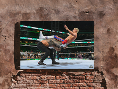 Wrestlemania 40 Premium Gloss Poster Roman Reigns | Cody Rhodes Power Bomb Design