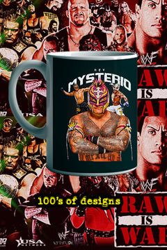 REY MYSTERIO 11oz Mug | WWE Superstar Rey Mysterio Design | Collector's Item for Fans