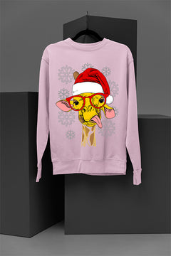 UGLY Goofy Giraffe in Santa Hat | Retro Christmas Ugly Design | Vintage 90