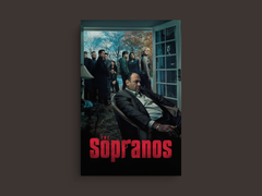 The Sopranos Canvas Print | Tony Soprano | TV Show Wall Art | HBO Mafia Series Decor