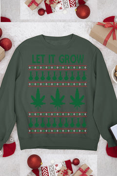UGLY Herbal Leaf Let it Grow | Christmas Festivity | 70s Retro Inspired | Holiday Cheer