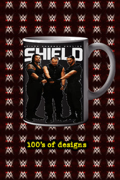 THE SHIELD 11oz Mug Featuring Pro Wrestling Superstar Dean Ambrose | WWE Collectible Coffee Cup | Wrestling Fan Gift Accessory