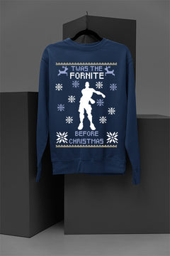Twas The Fortnite Before Christmas Dance Pose | Festive Gaming Sweatshirt | Holiday Gamer Tee