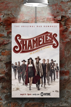 Shameless USA Poster featuring Emmy Rossum and William H. Macy | Premium Gloss | TV Show Memorabilia | Unique Fan Art